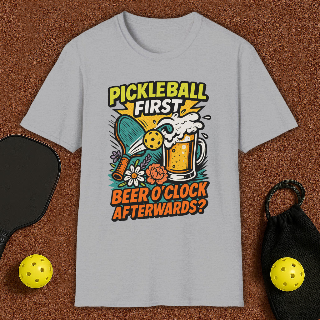 Beer O'Clock After Pickleball T-Shirt