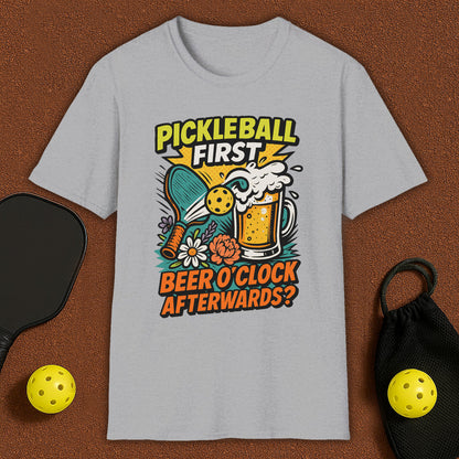 Beer O'Clock After Pickleball T-Shirt