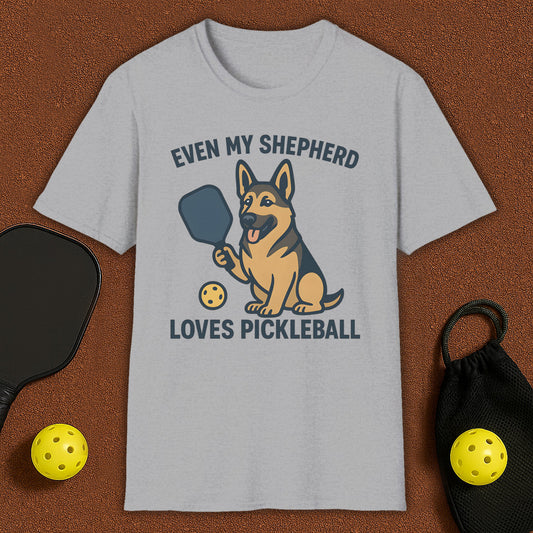 Even My Shepherd Loves Pickleball T-Shirt