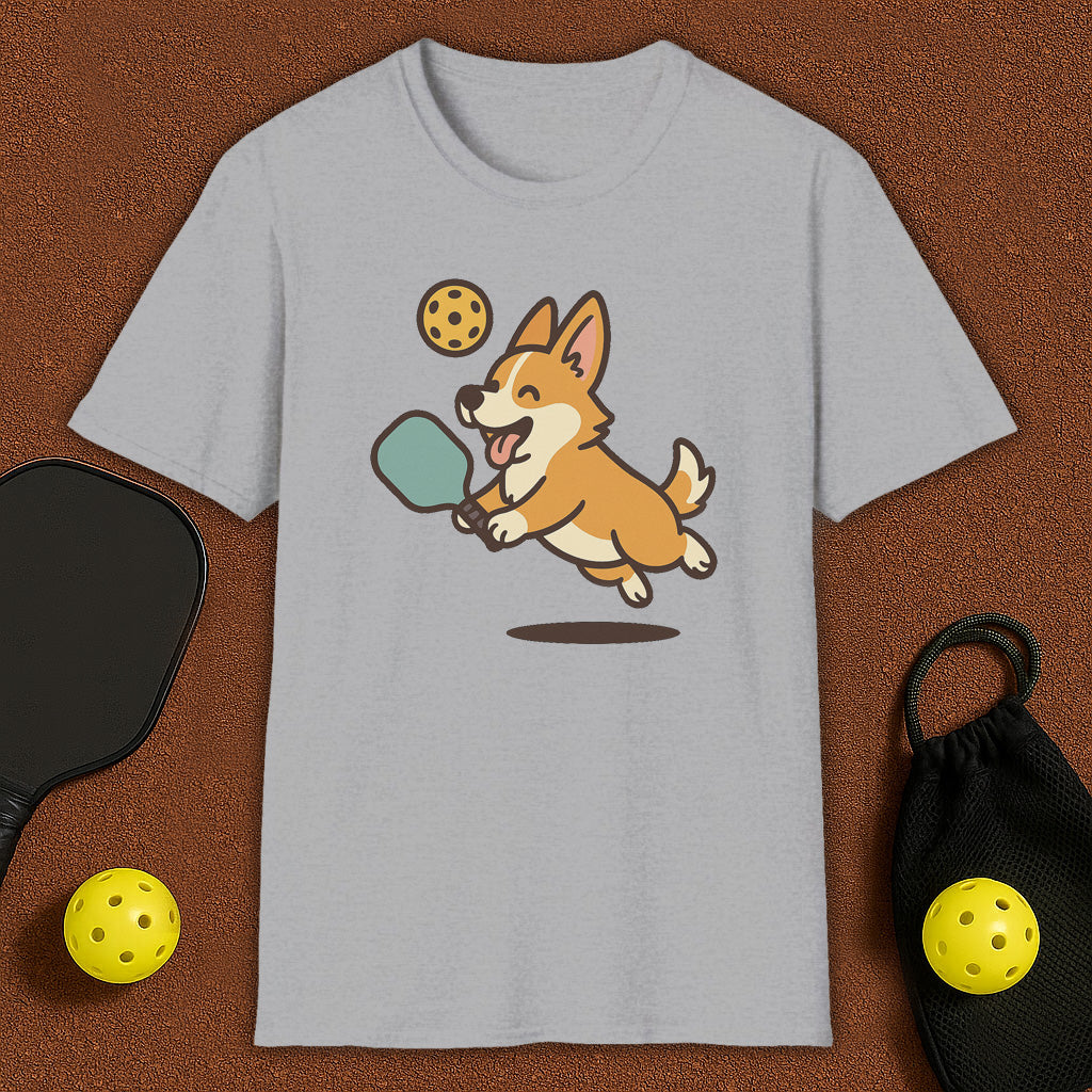 Corgi Dog Loves Pickleball T-Shirt