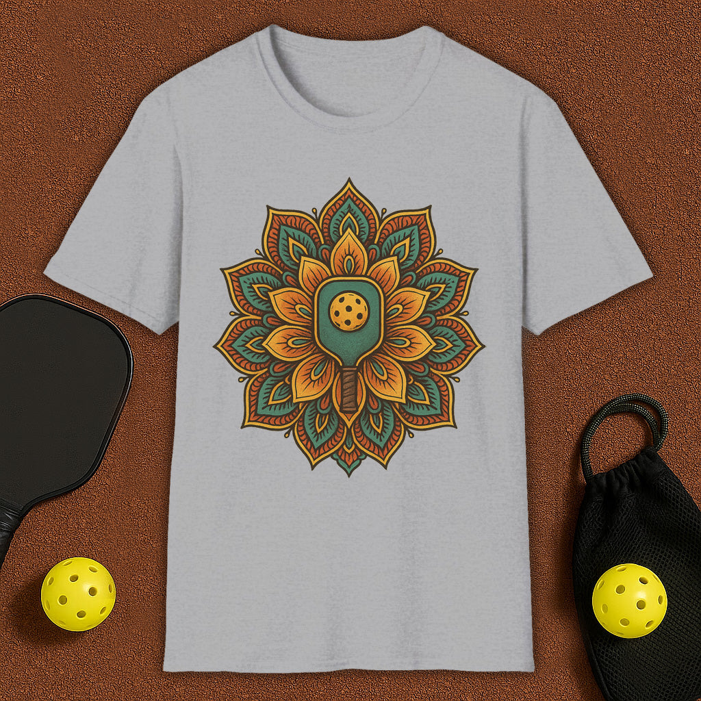 Colorfull Mandala Yoga Pickleball T-Shirt