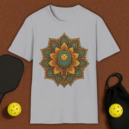 Colorful Mandala Yoga Pickleball T-Shirt