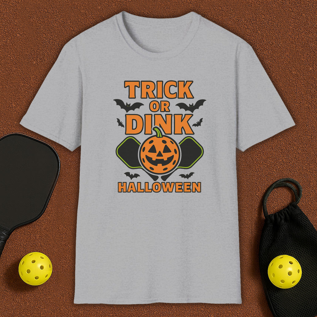 Trick Or Dink Haloween Pickleball T-Shirt