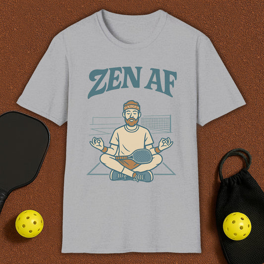 ZEN AF Meditation Yoga Pickleball T-Shirt