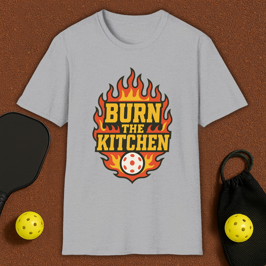 Flames Kitchen Pickleball T-Shirt