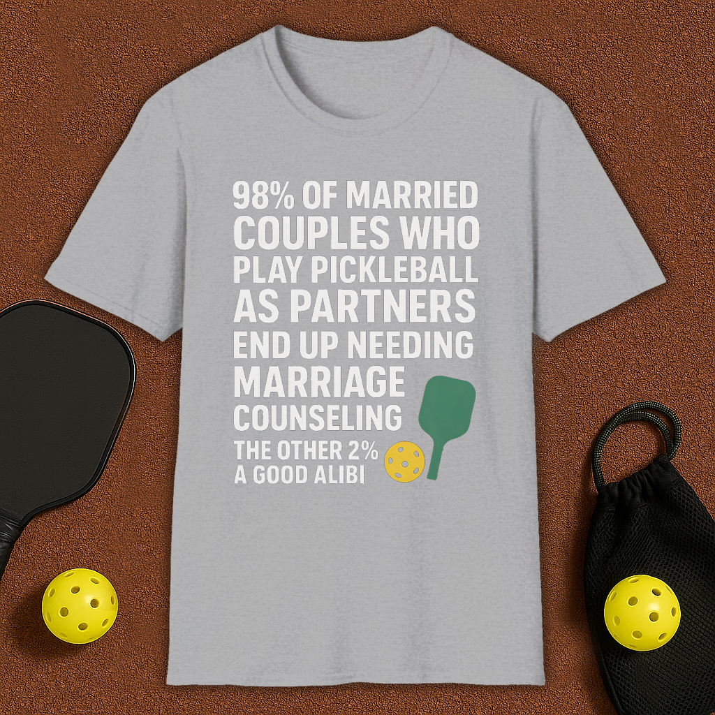 Maried Couples in Pickleball T-Shirt