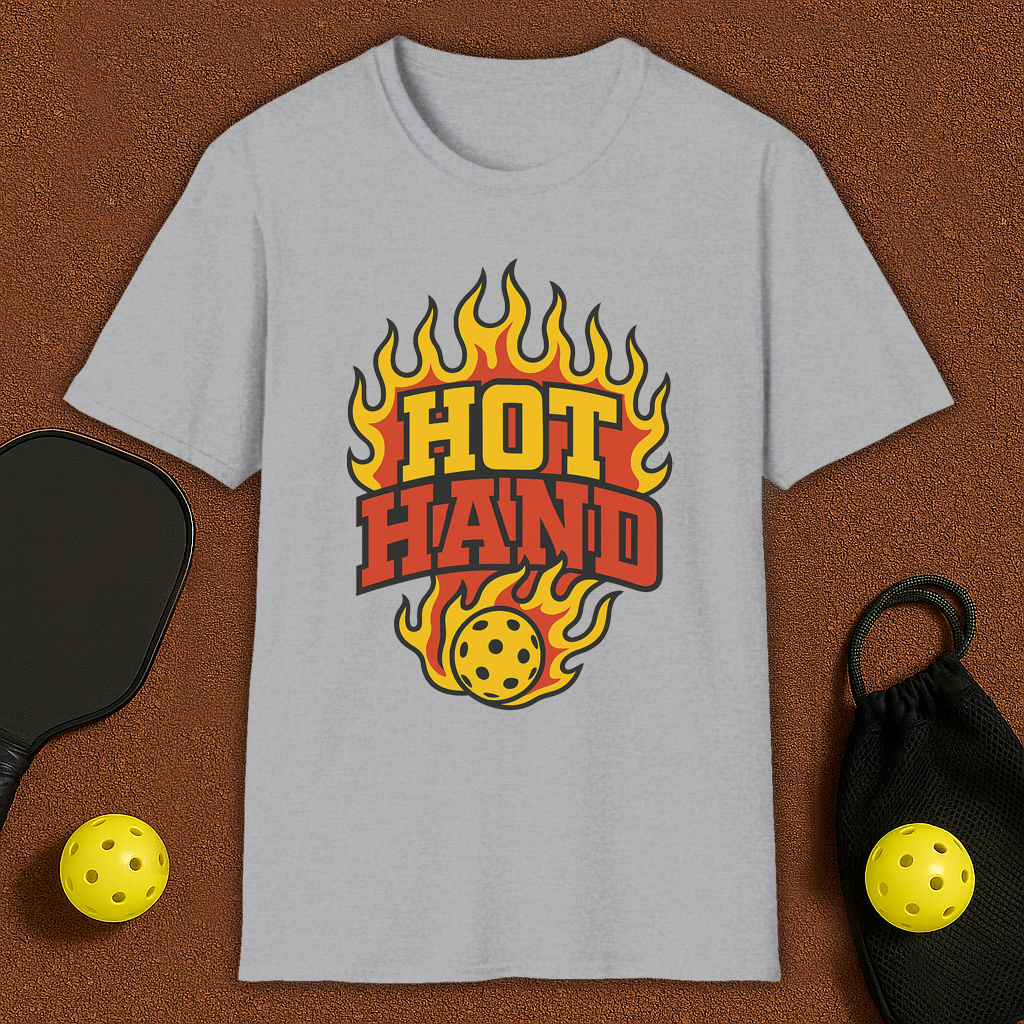 Hot Hand Flames Pickleball T-Shirt