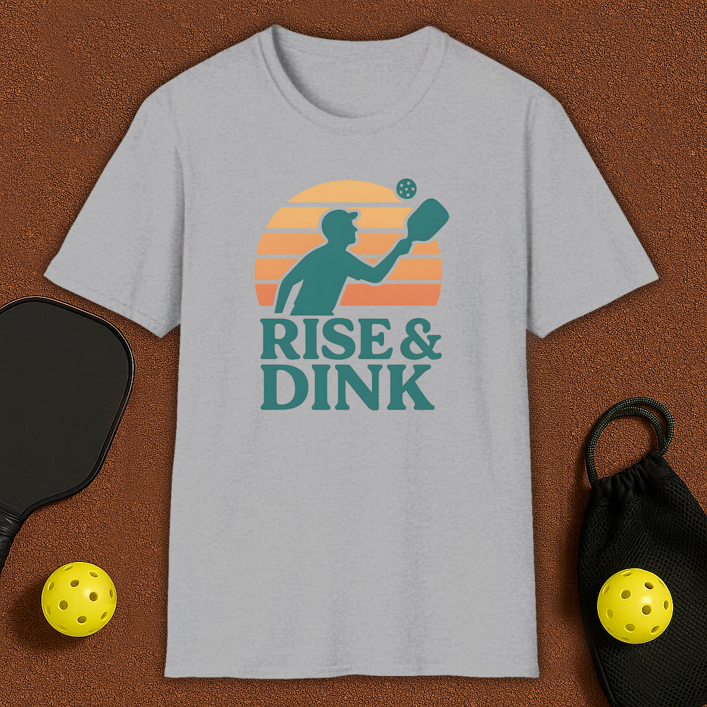 Morning Dinker Rise & Dink Pickleball T-Shirt