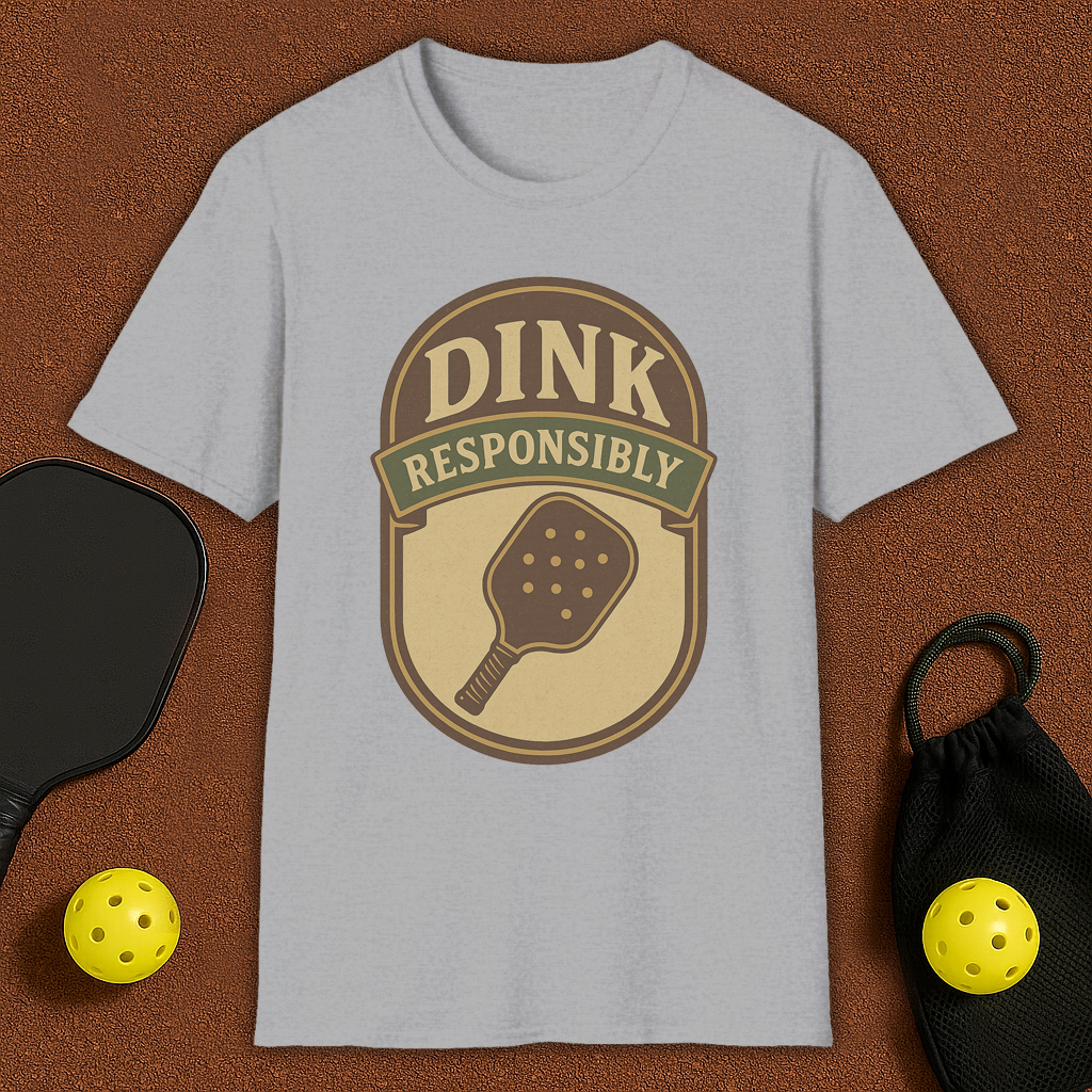 Dink Responsibly Pickleball T-Shirt