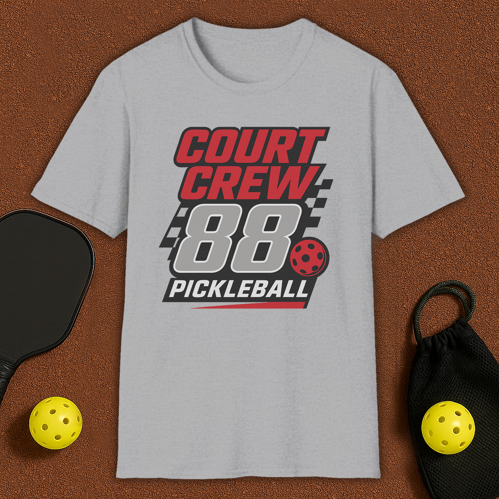 Court Crew Nascar style Pickleball T-Shirt
