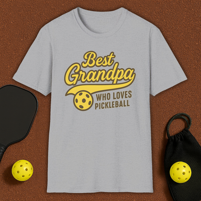 Best Grandpa Loves Pickleball T-Shirt