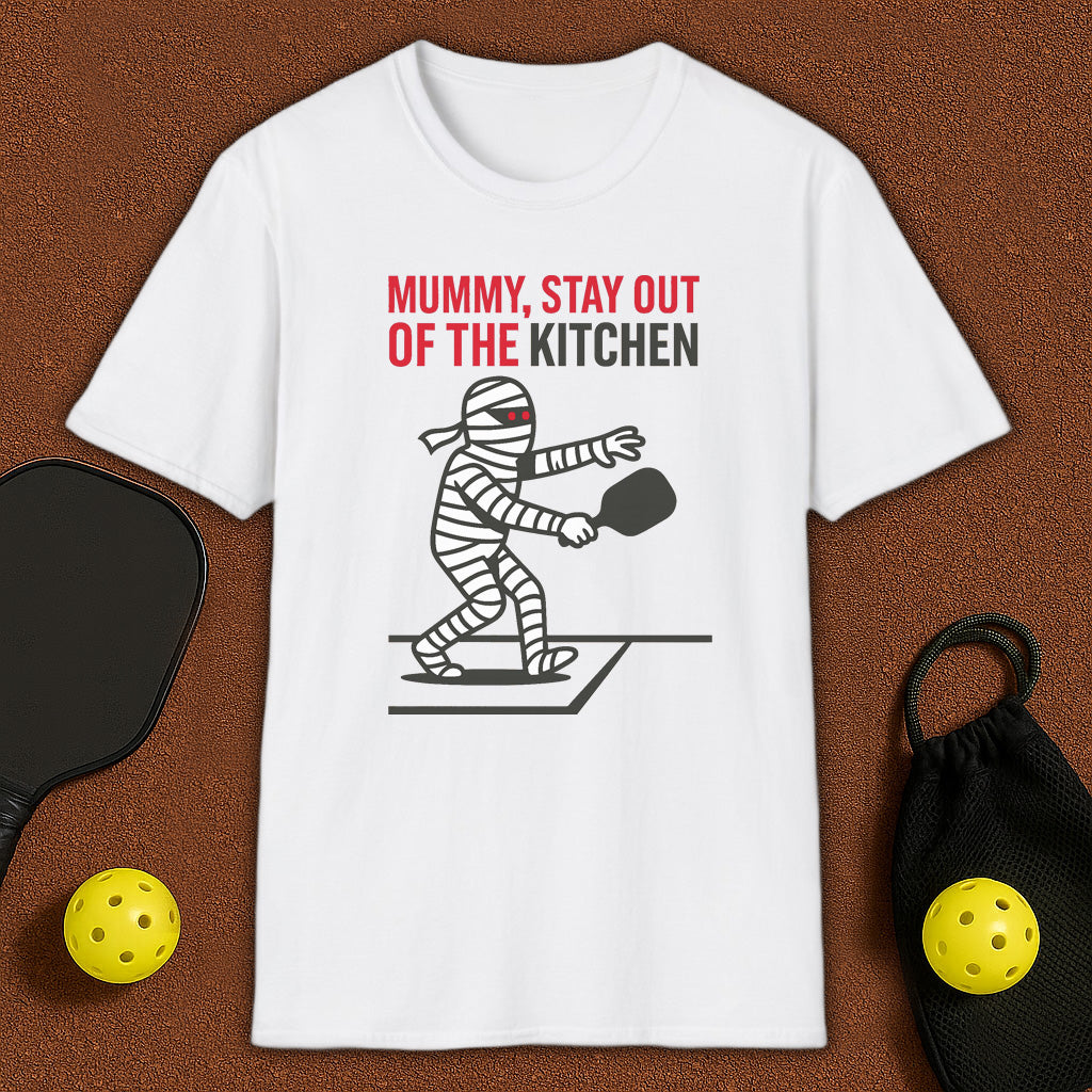 Kitchen Mummy Haloween Pickleball T-Shirt