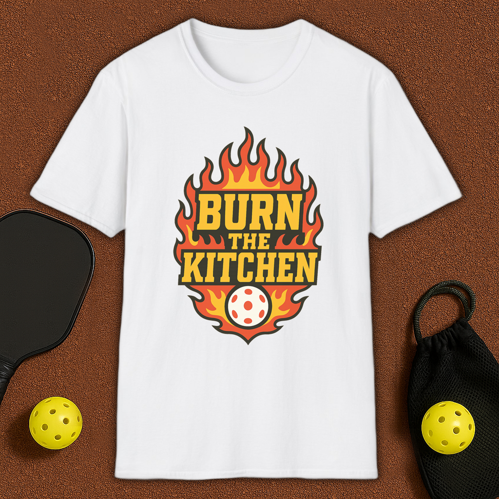 Flames Kitchen Pickleball T-Shirt