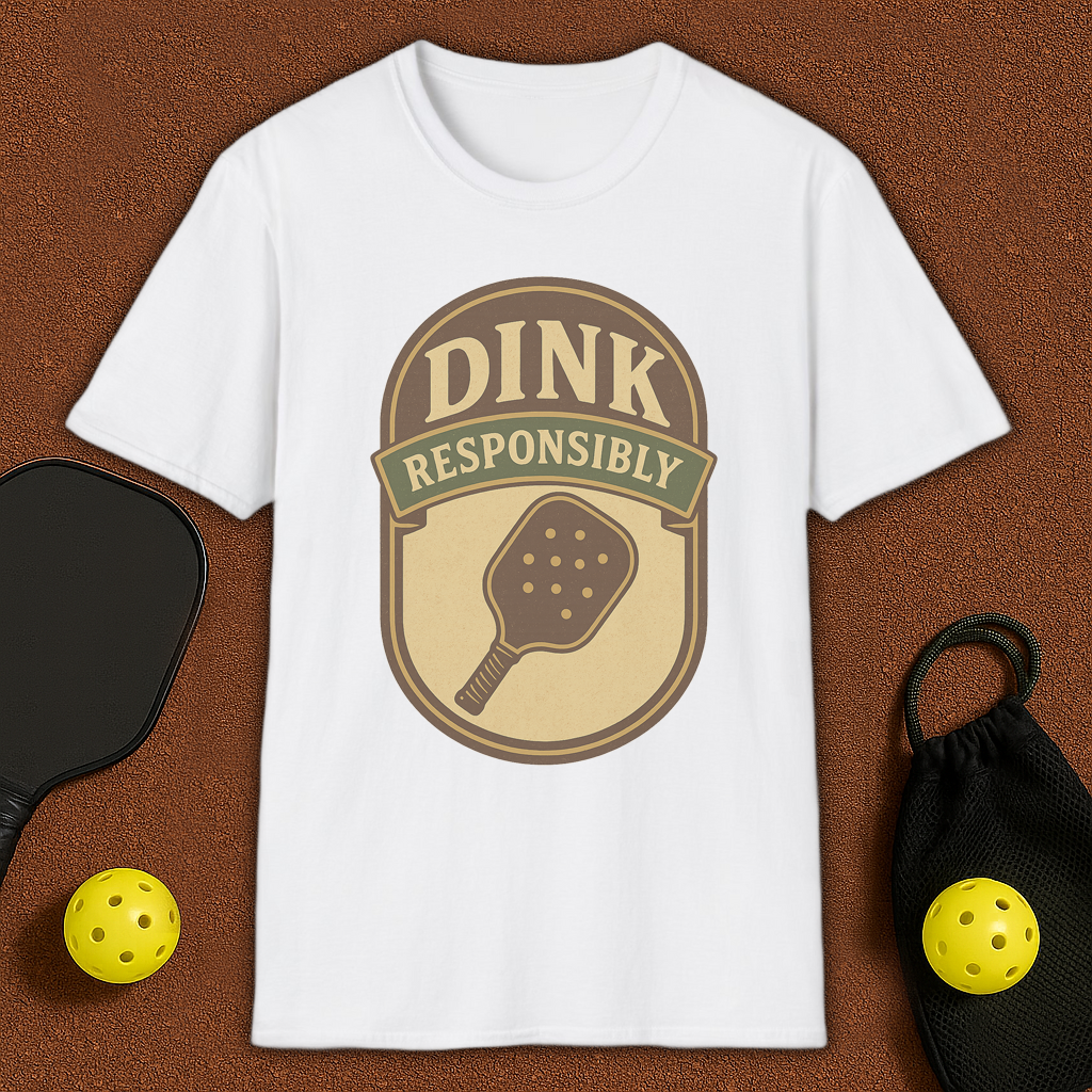 Dink Responsibly Pickleball T-Shirt
