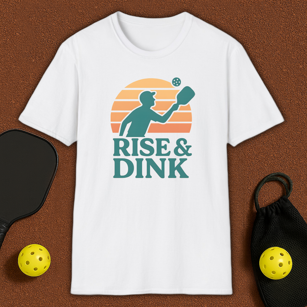 Morning Dinker Rise & Dink Pickleball T-Shirt