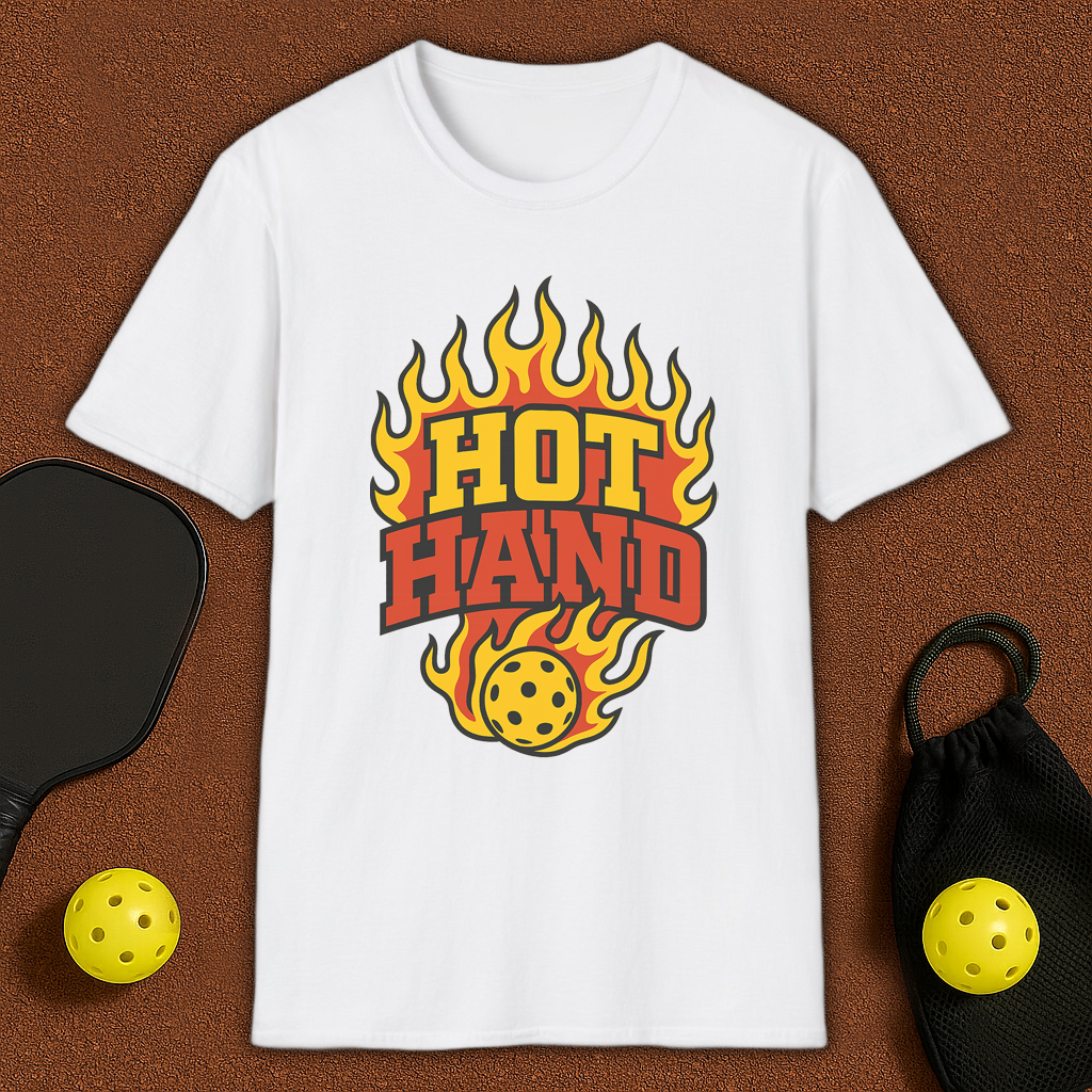 Hot Hand Flames Pickleball T-Shirt