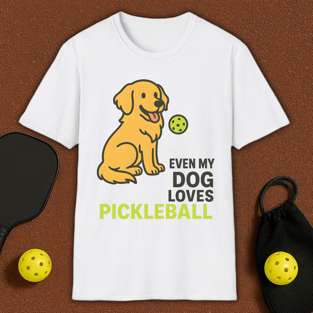 Even My Retriver Loves Pickleball T-Shirt