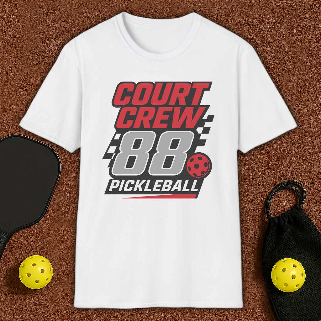 Court Crew Nascar style Pickleball T-Shirt