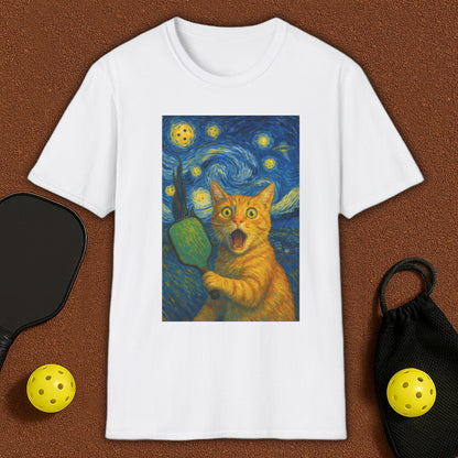 Cat Dali Pickleball T-Shirt