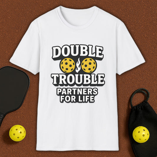 Double Trouble Partners Pickleball T-Shirt