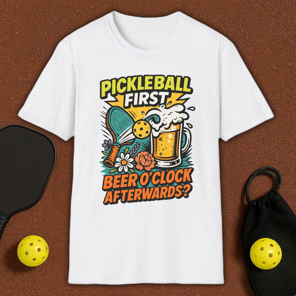 Beer O'Clock After Pickleball T-Shirt