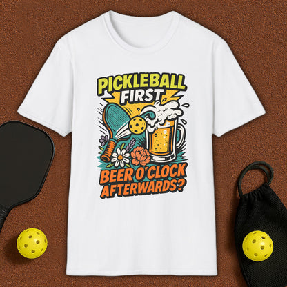 Beer O'Clock After Pickleball T-Shirt