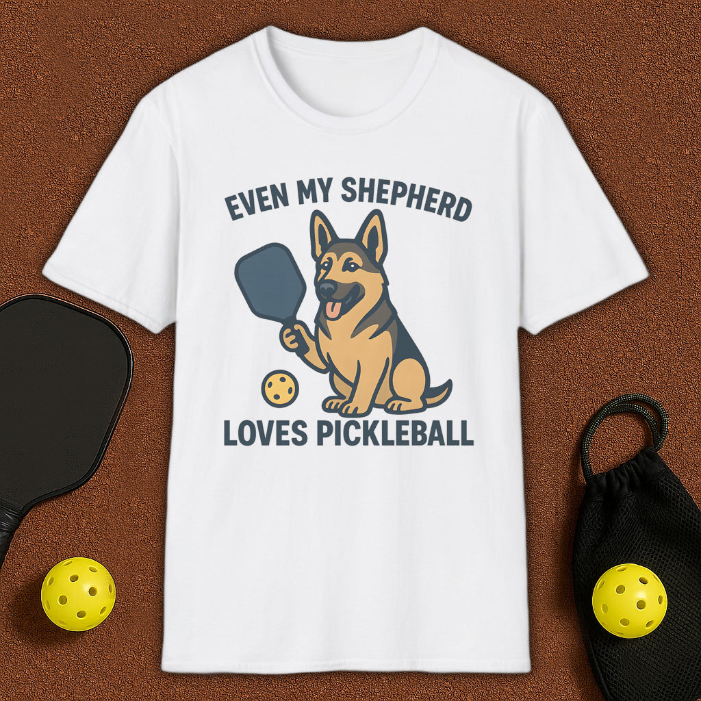 Even My Shepherd Loves Pickleball T-Shirt