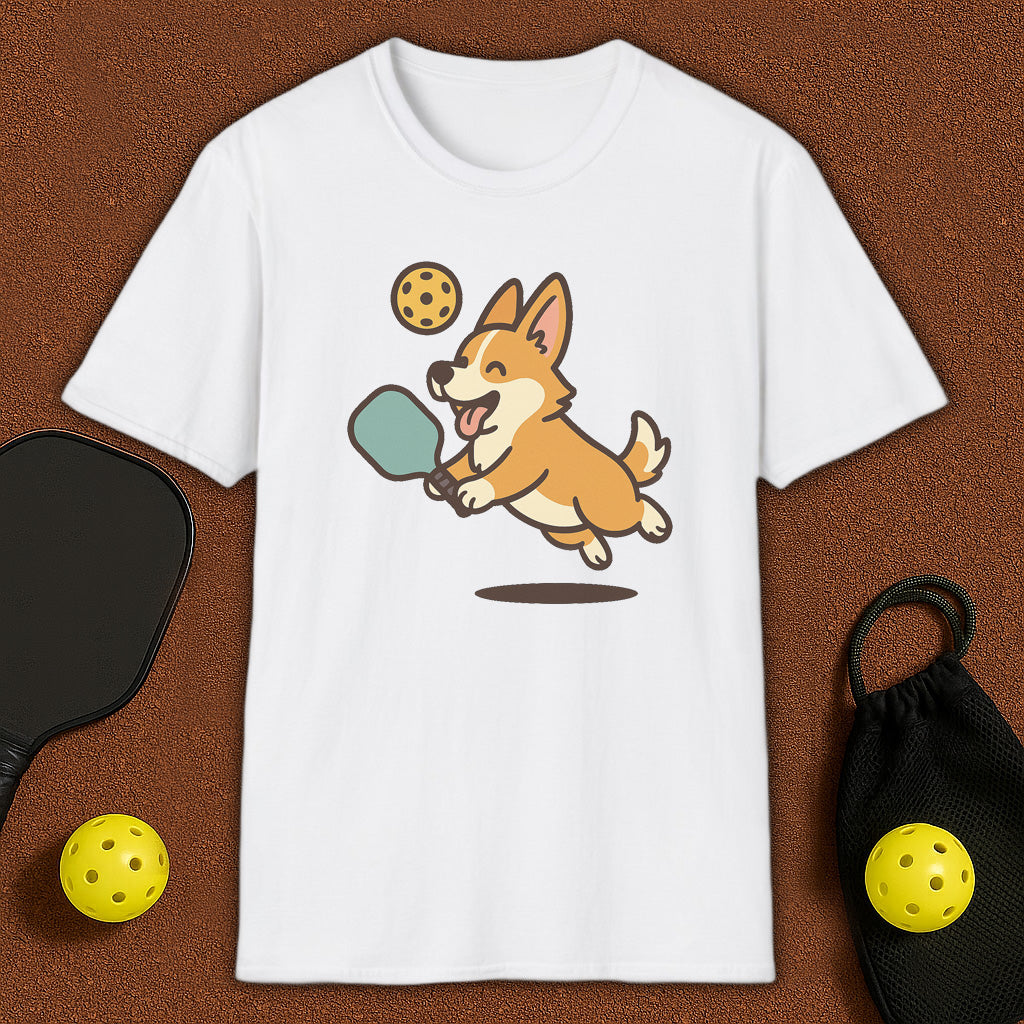 Corgi Dog Loves Pickleball T-Shirt