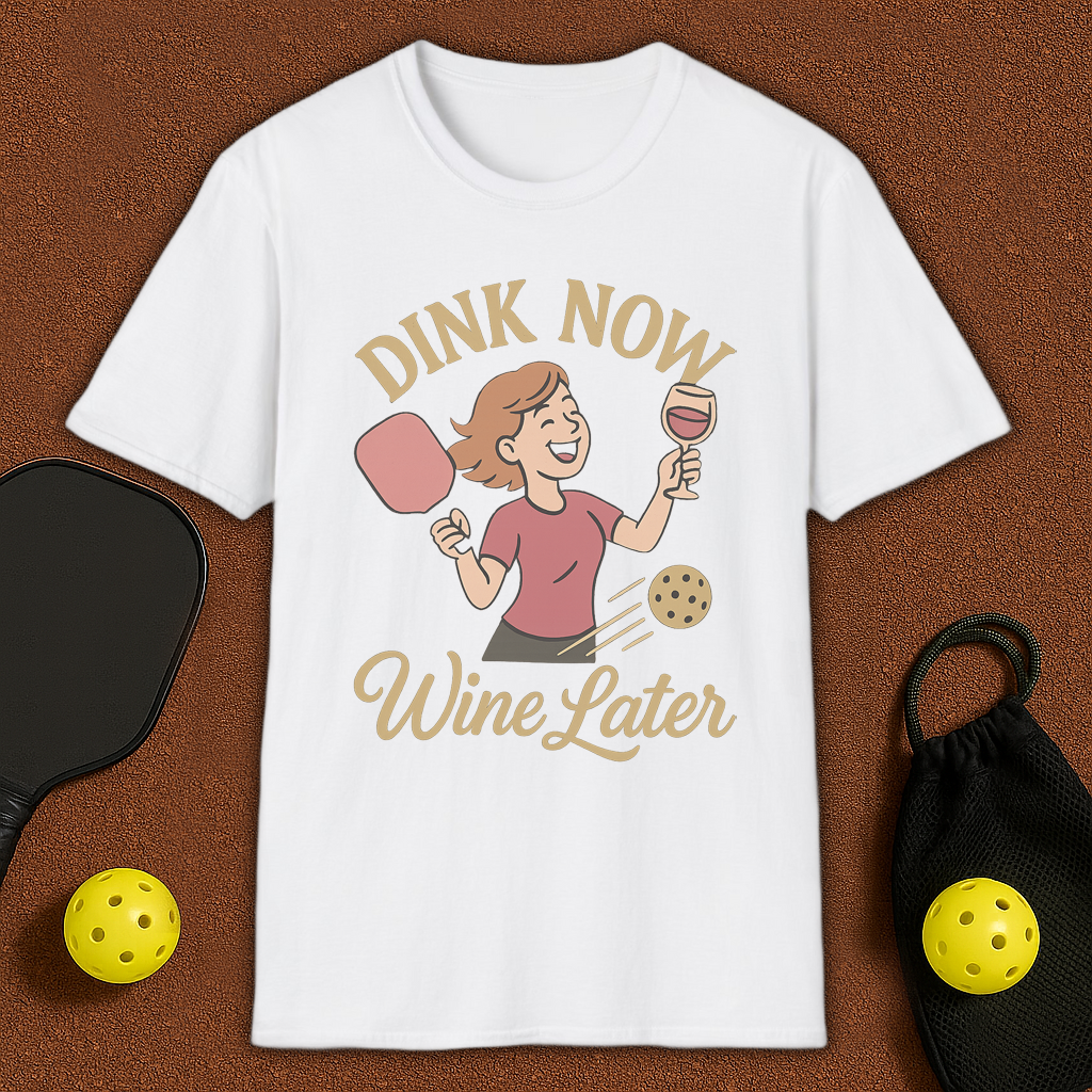 Dinl & Wine Pickleball T-Shirt