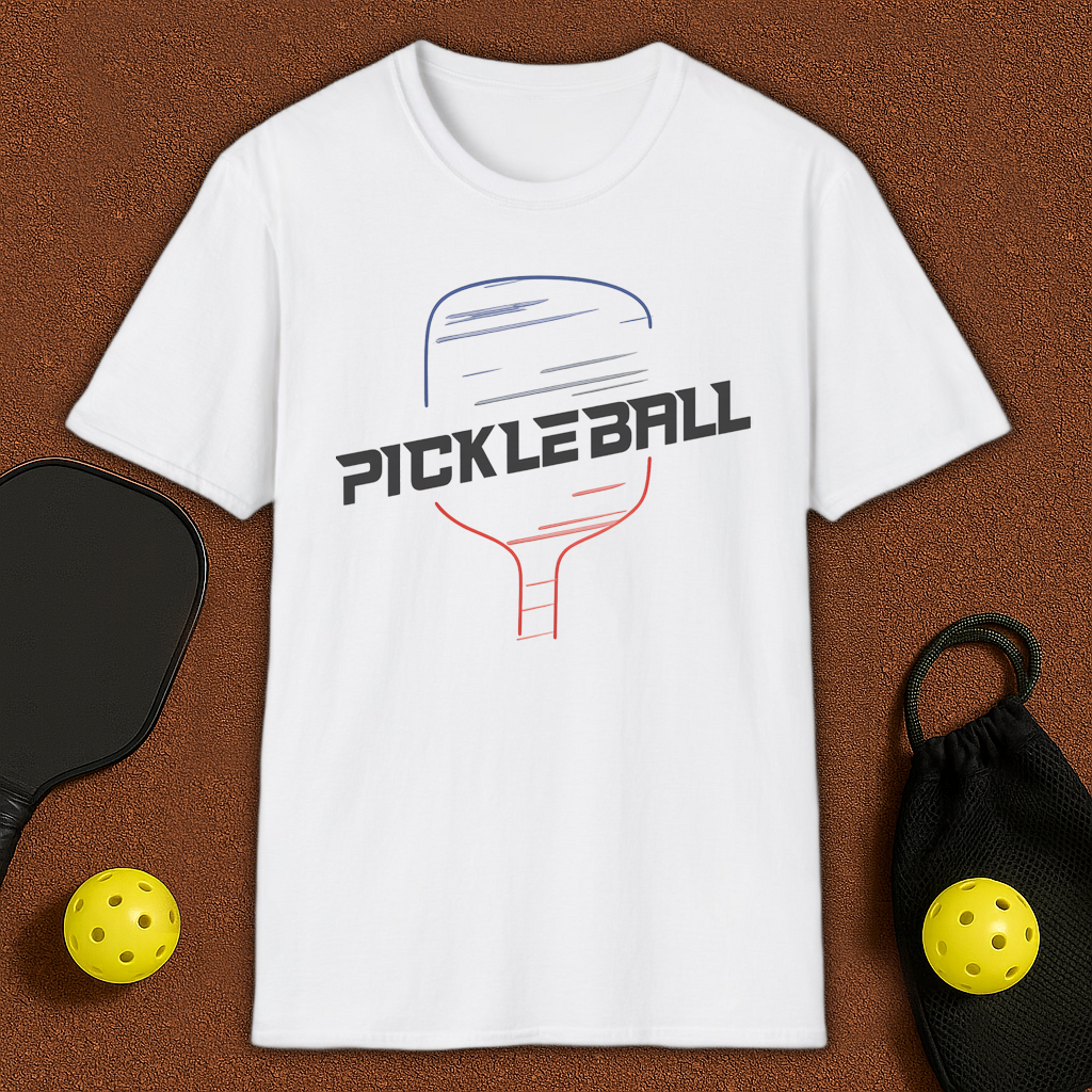 Minimalistic USA Pickleball T-Shirt