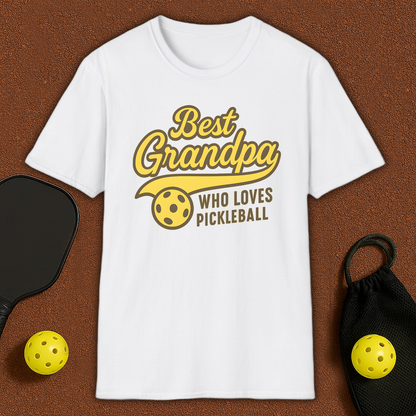 Best Grandpa Loves Pickleball T-Shirt