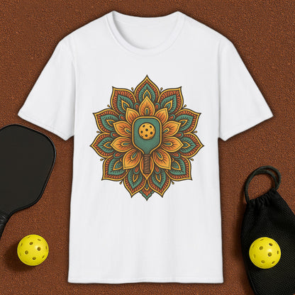 Colorful Mandala Yoga Pickleball T-Shirt