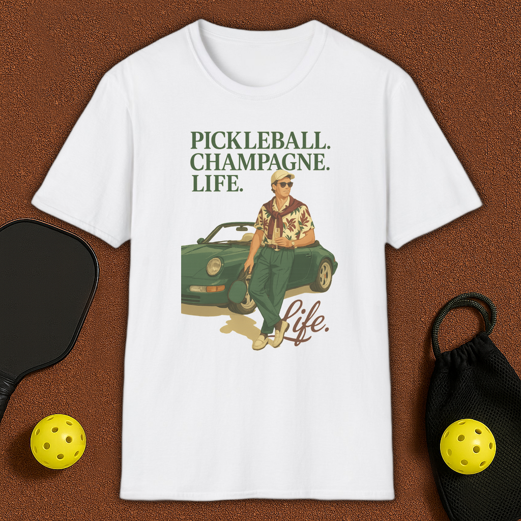 Shampagne, Life, Pickleball T-Shirt
