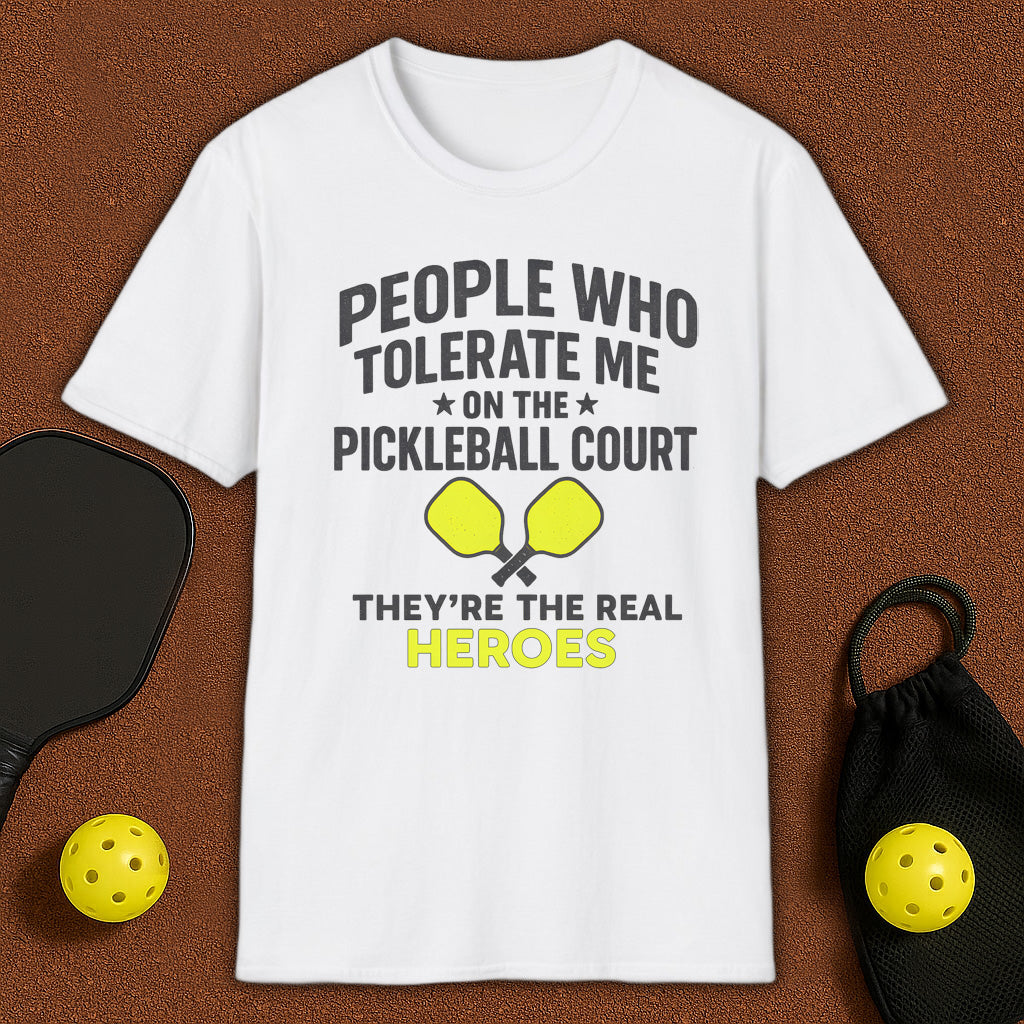 Who Tolerate Me Pickleball T-Shirt