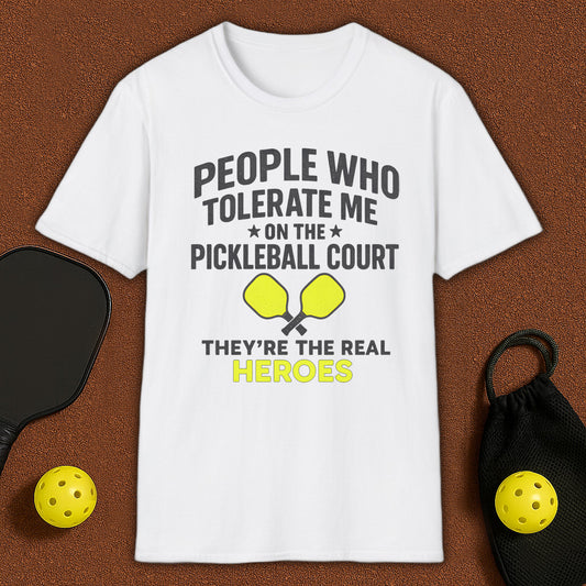 Who Tolerate Me Pickleball T-Shirt