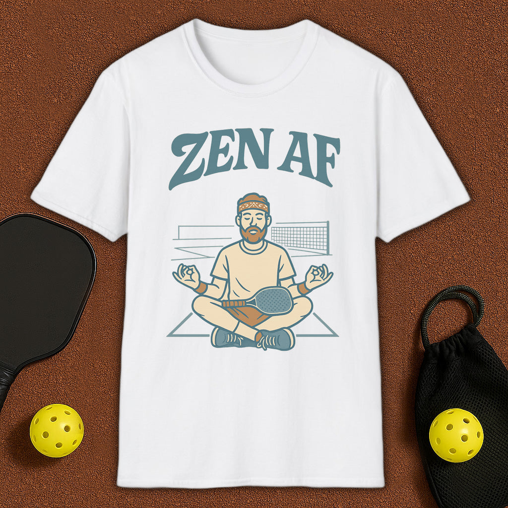 ZEN AF Meditation Yoga Pickleball T-Shirt