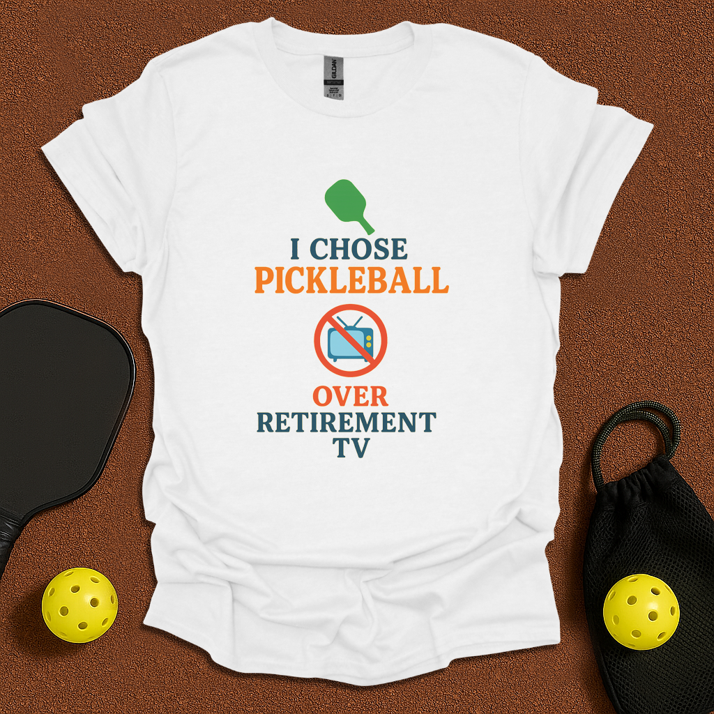 Pikcleball over TV T-Shirt
